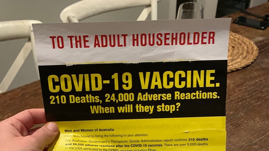 Photo of Clive Palmer Covid-19 Vaccine Flyer