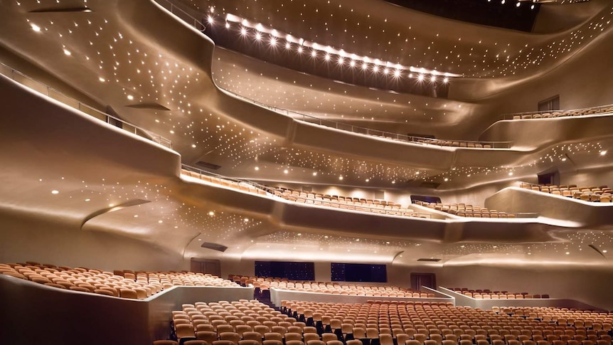 A view inside the Guangzhou Opera House.