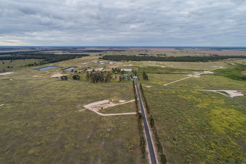 Aerial photo of the former Linc Energy site at Hopeland in southern Queensland.