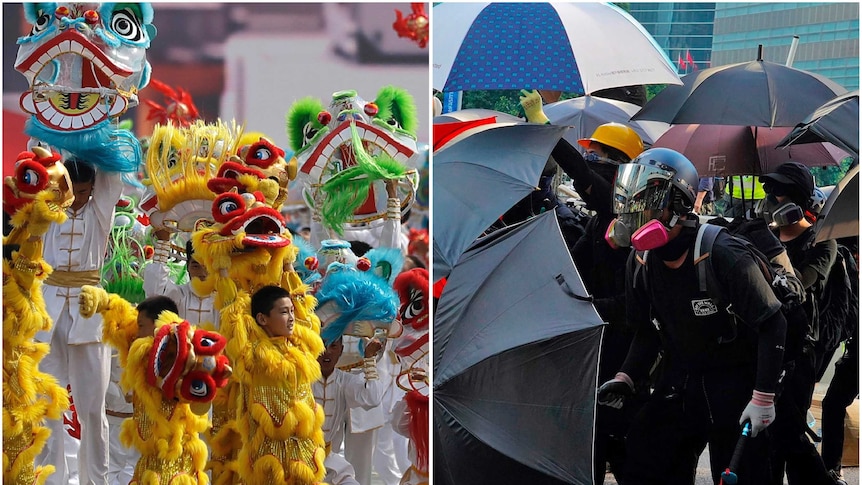 港人谴责香港警察枪击事件中国官媒只字未提 abc news