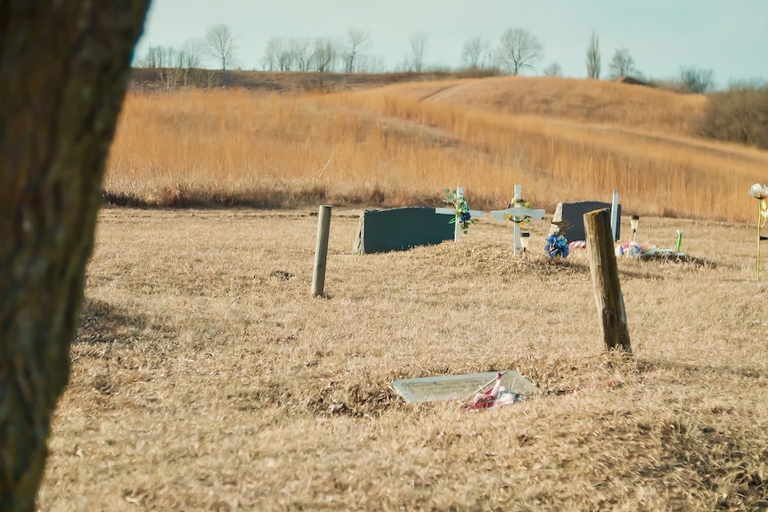 A cemetery.