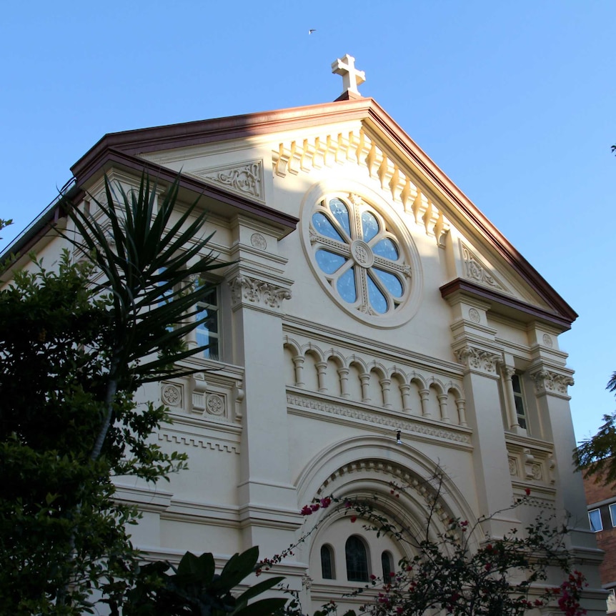 St Mary's Catholic Church exterior.