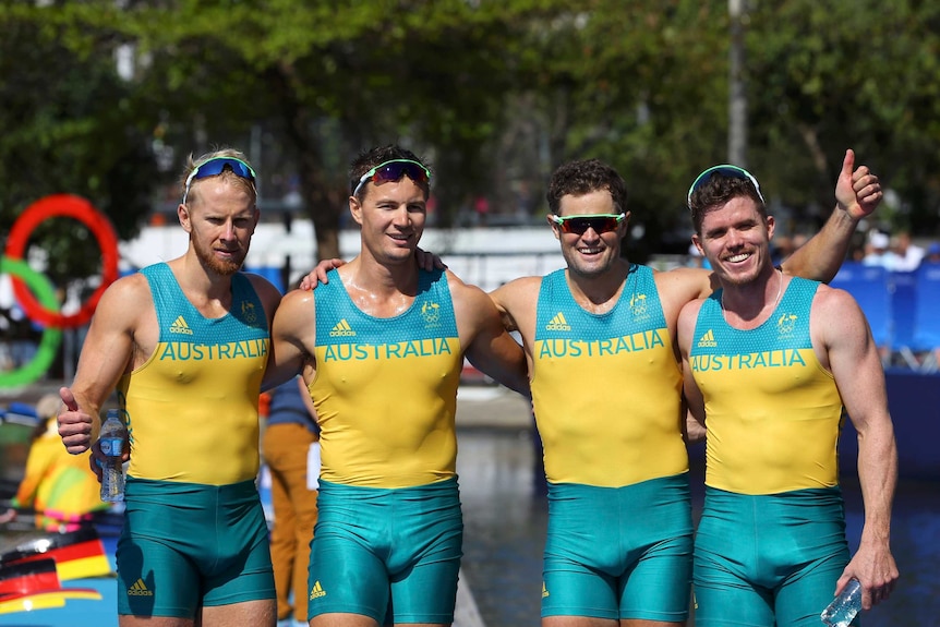Rio 2016: Australia takes silver in rowing men's quad sculls - ABC News