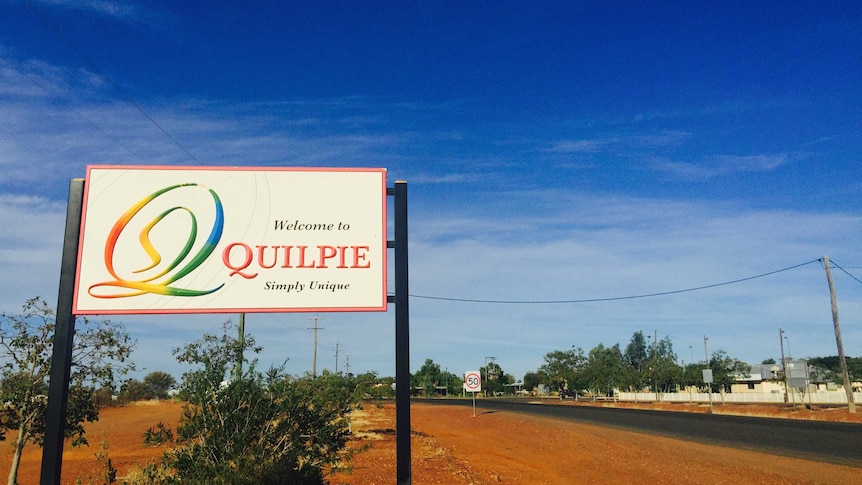 Welcome to Quilpie sign