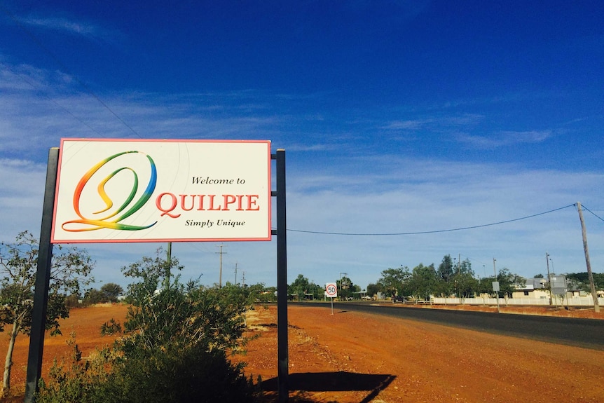 Welcome to Quilpie sign