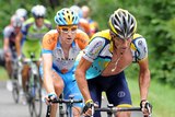 No sympathy ... Lance Armstrong (R) and Bradley Wiggins during the 2009 Tour de France