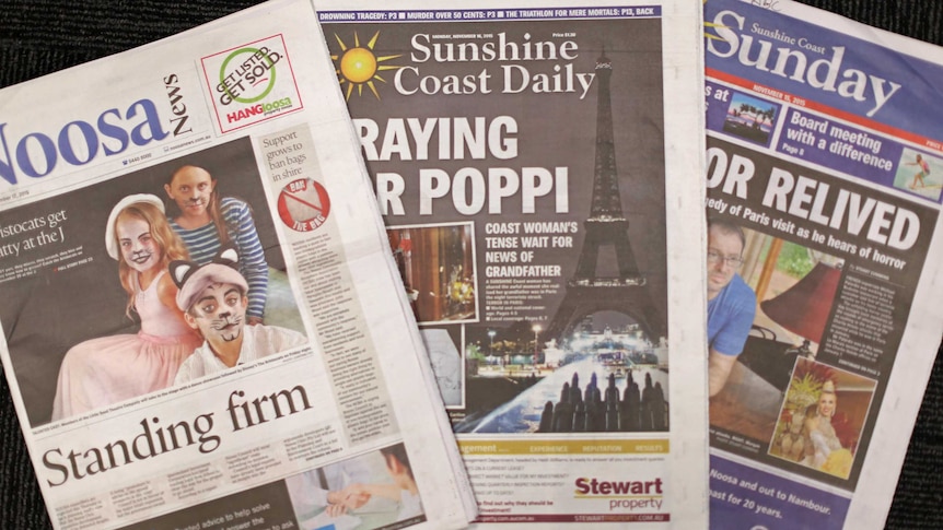 The Sunshine Coast's main newspapers