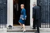 Scottish First Minister Nicola Sturgeon arrives in Downing Street.