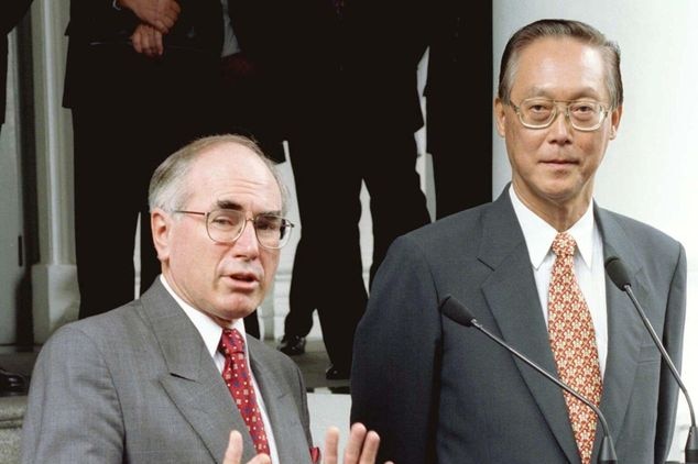 John Howard y Goh Chok Tong