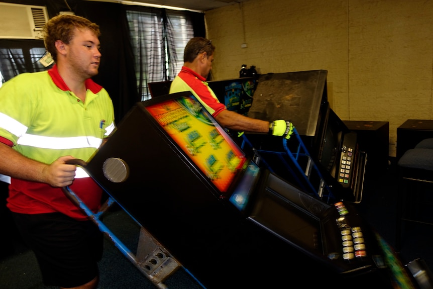 Darwin Sailing Club's pokie machines being removed