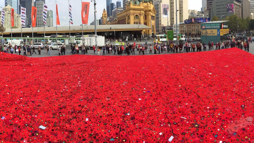 More than 250,000 hand-made poppies were sent in as part of the project