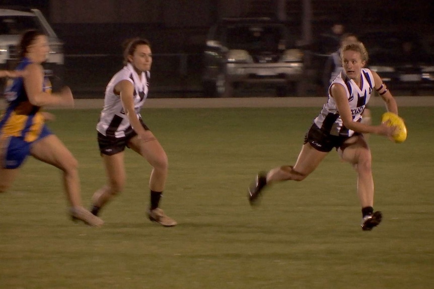 Alex Hall in action for the Scottsdale Football Club.
