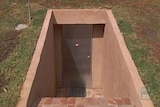 door to bushfire bunker