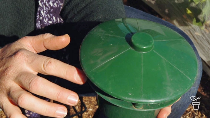 Hands holding green container indicating gap between base and lid