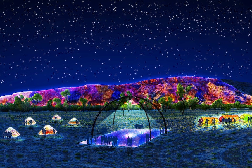 Artist's impression of light show