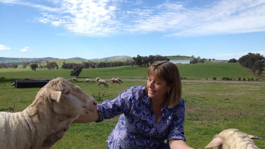 Farmer Vivien Thomson, from Muttama, NSW.