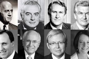 The last eight Australian prime ministers (ABC)