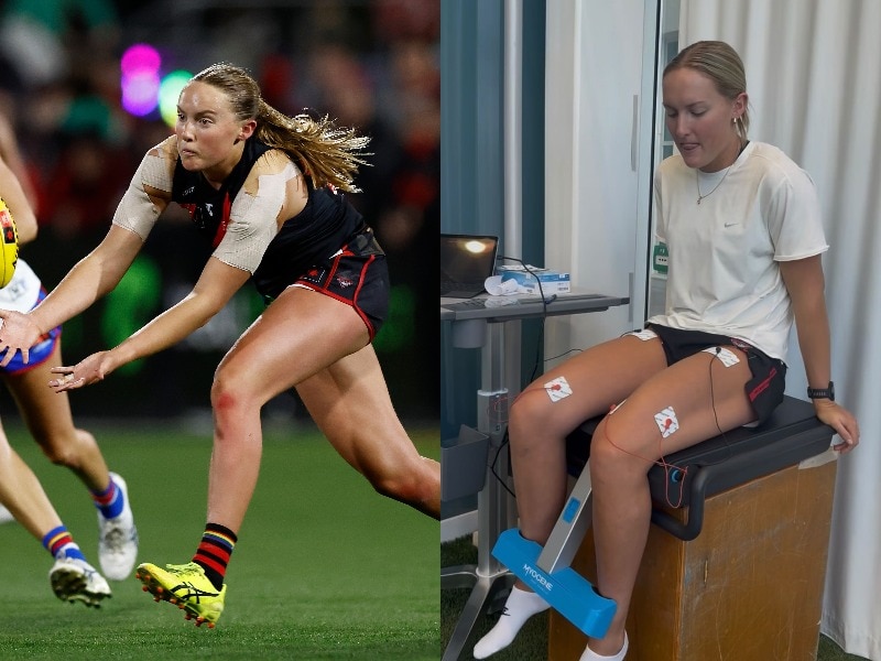 With women's game short on resources this AFLW player went to Doha for ACL rehab
