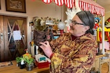 Julie Finch owns the Kaniva Puppet Shop in western Victoria.