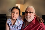 David Boyd and his daughter Kali Boyd in their 2 bedroom apartment in Penshurst