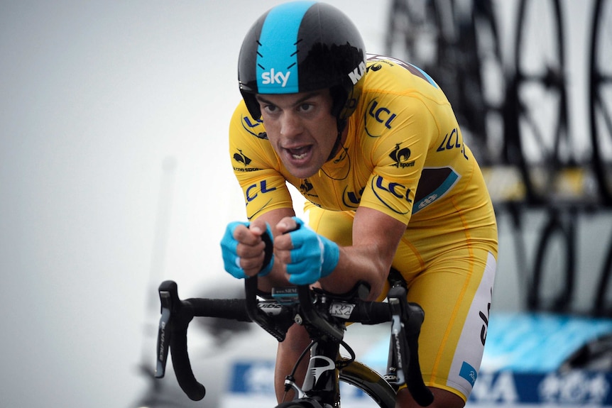 History-maker ... Sky Team's Richie Porte became the first Australian to win the Paris-Nice cycling race.