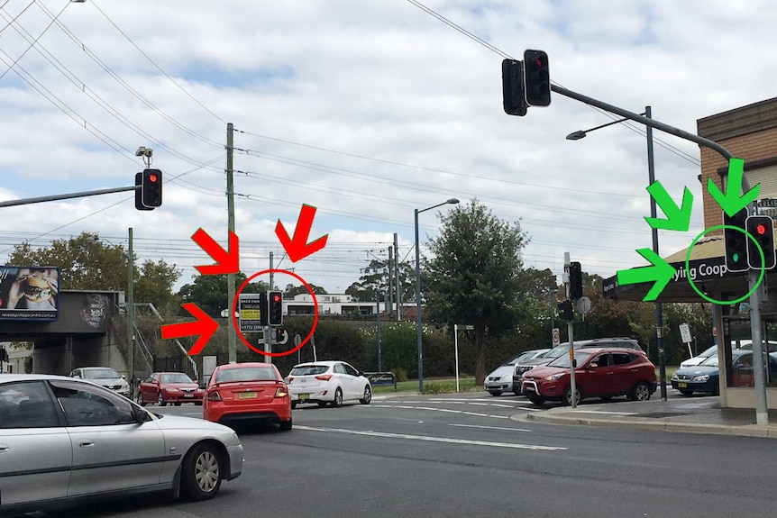 These lights made the intersection a little different to others.
