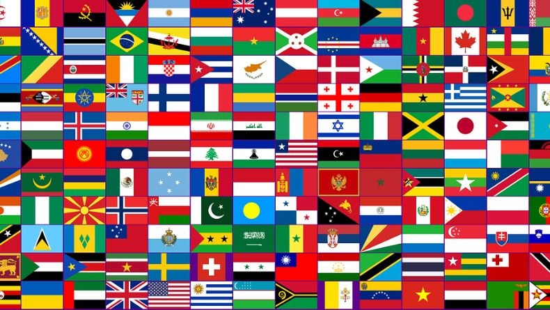 Image of a range of flags from a range of different countries