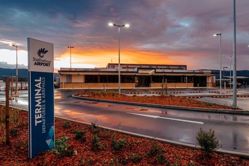 The airport terminal at Shellharbour.