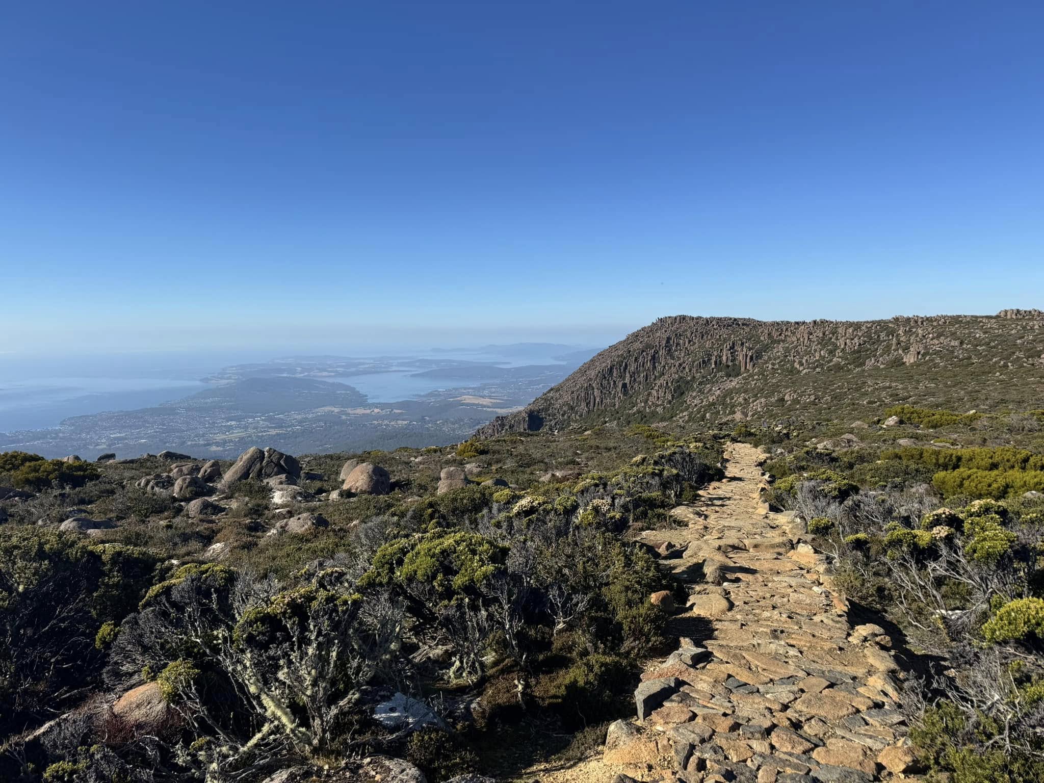 Walking trail on mountain.