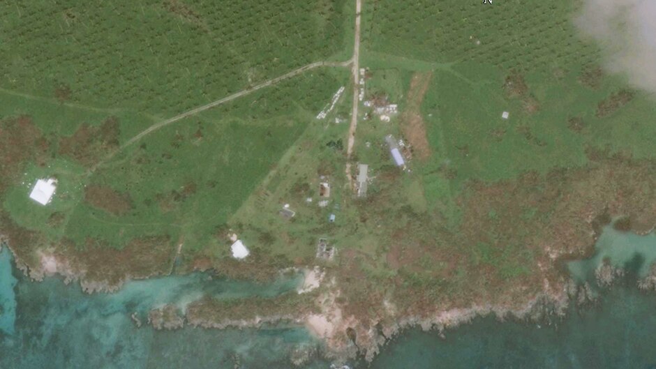 A farm on Vanuatu's Efate Island in the aftermath of the Cyclone Pam.