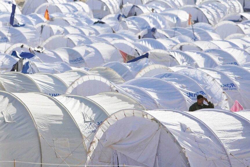The UNHCR transit camp in Tunisia