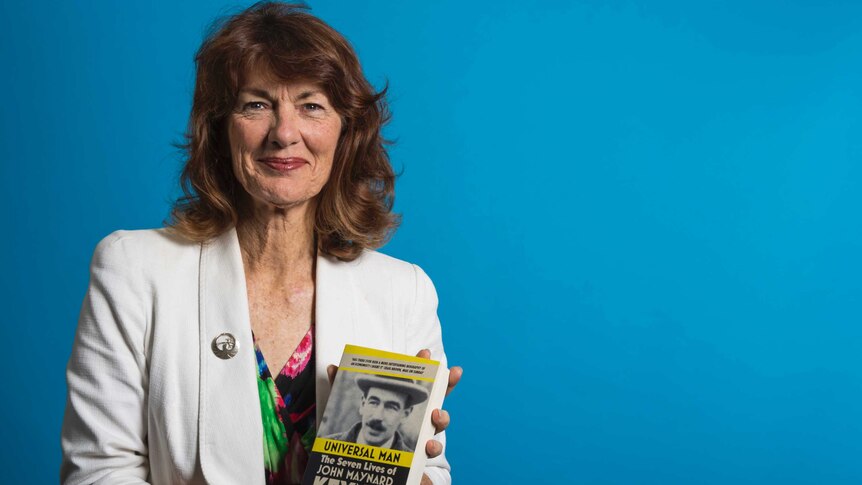 Geraldine Doogue holds a book for her pick of the RN best reads