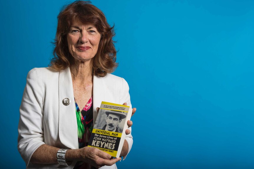 Geraldine Doogue holds a book for her pick of the RN best reads