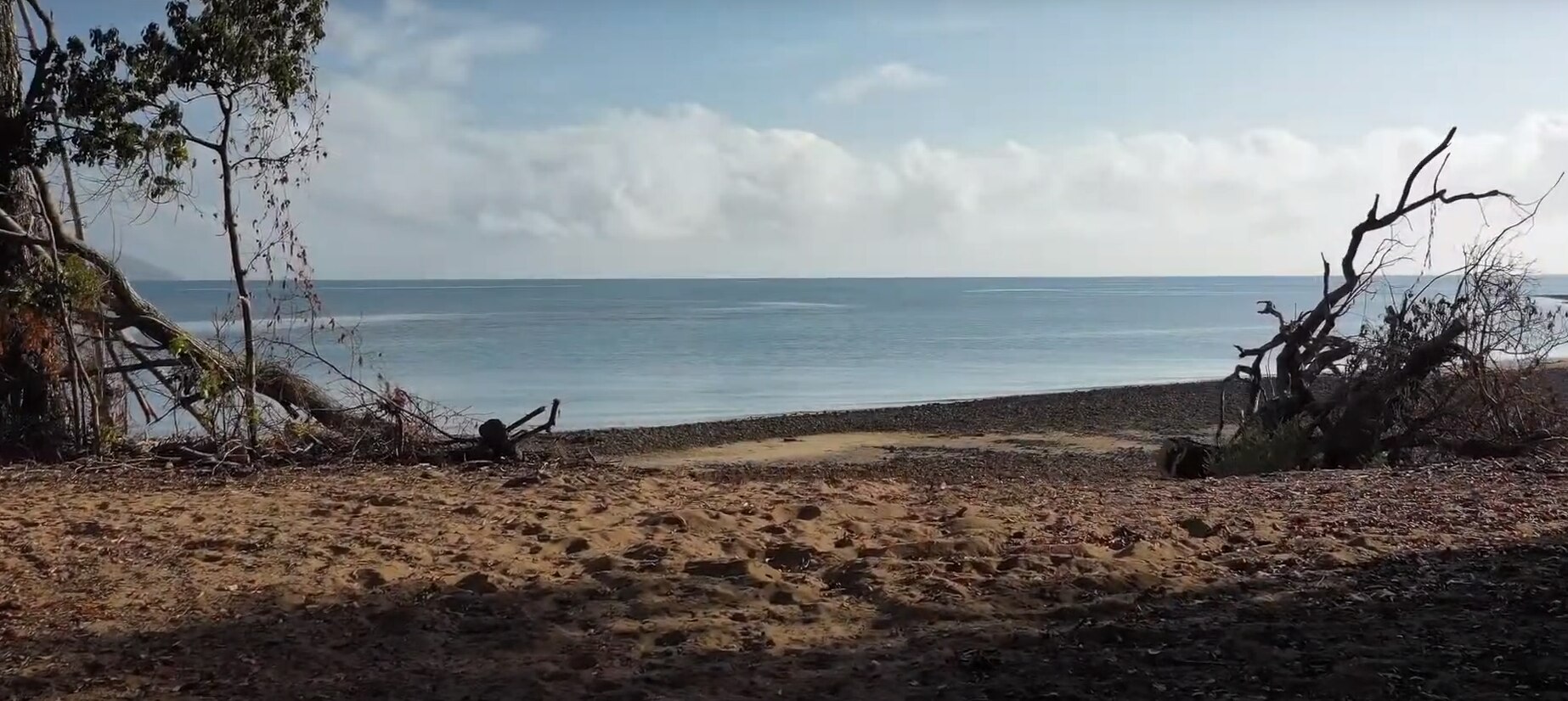 Picturesque views of private beach. 