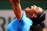 Serena Williams celebrates win over Kristina Mladenovic
