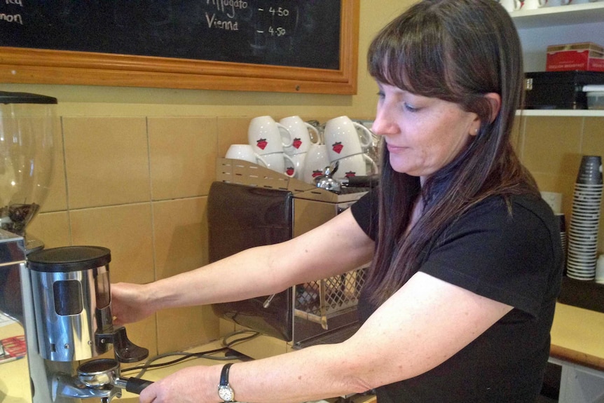 Joy Chappell runs a cafe at the West Coast Wilderness Railway which is closing.