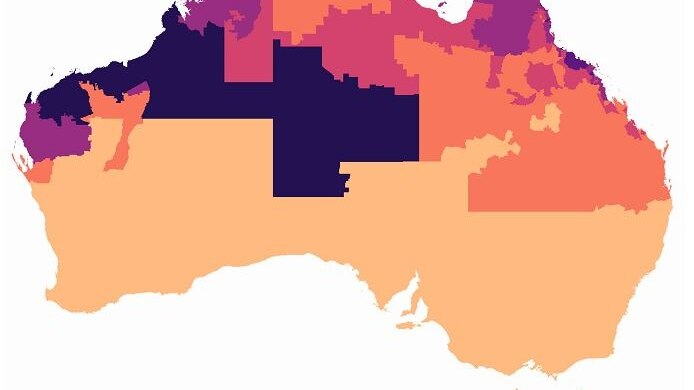 Map-graph of Australia with shows the average premiums in WA to be higher than $2,800 compared with $1,200 across the south.