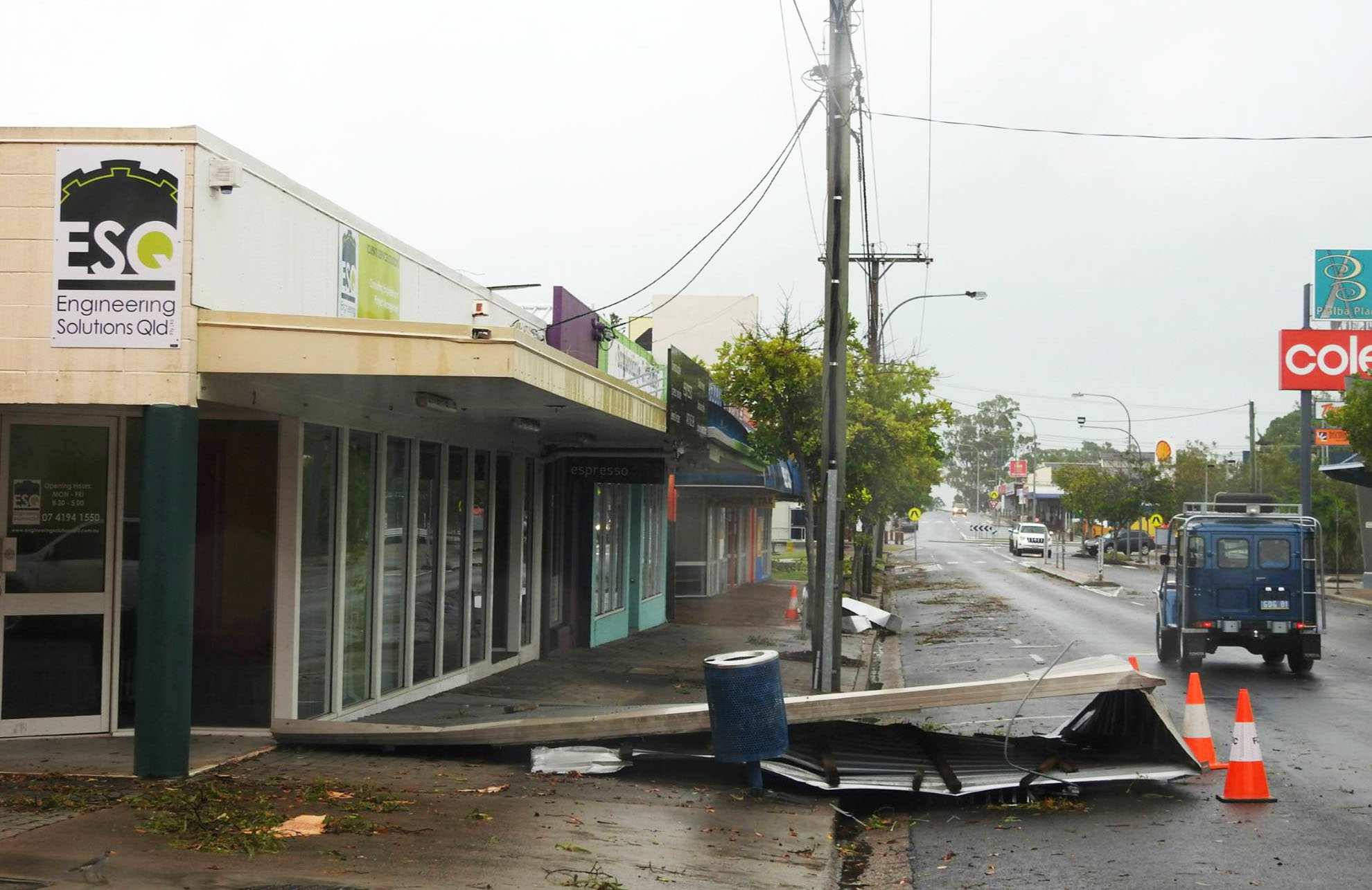 Hervey Bay storm Teenager survives lightning strike on toilet block