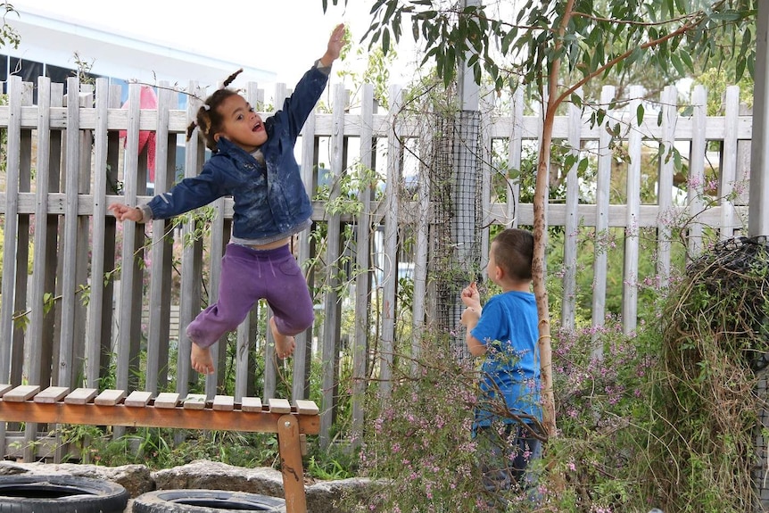 Children playing at Bubup Wilam child care centre.