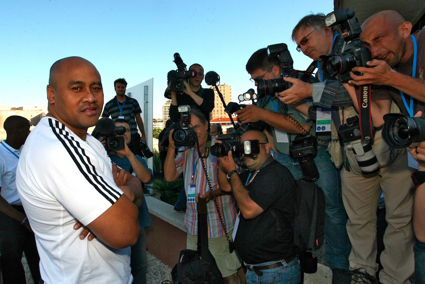 Jonah Lomu in France in 2009