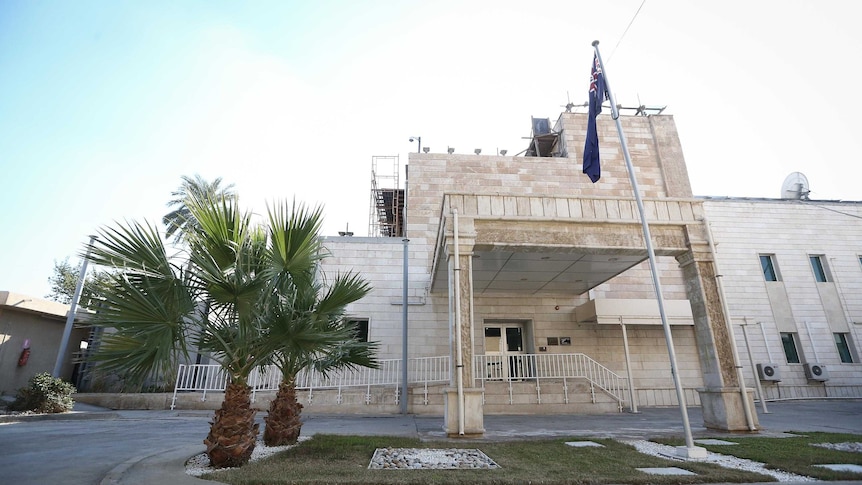 Exterior of the Australian Embassy in Baghdad.