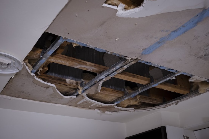 Apartment ceiling caved in