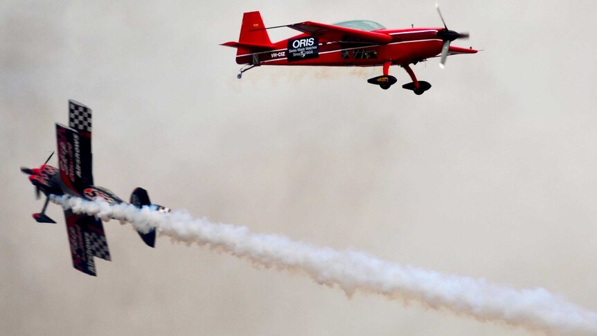 Aerobatics above Avalon