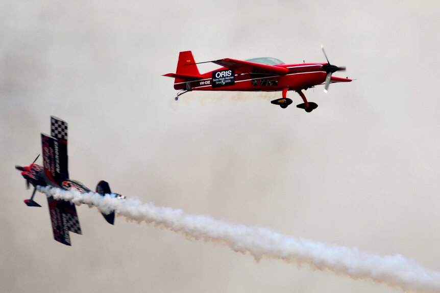 Aerobatics above Avalon