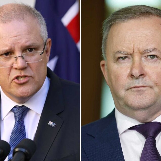 Side by side photos of Anthony Albanese and Scott Morrison