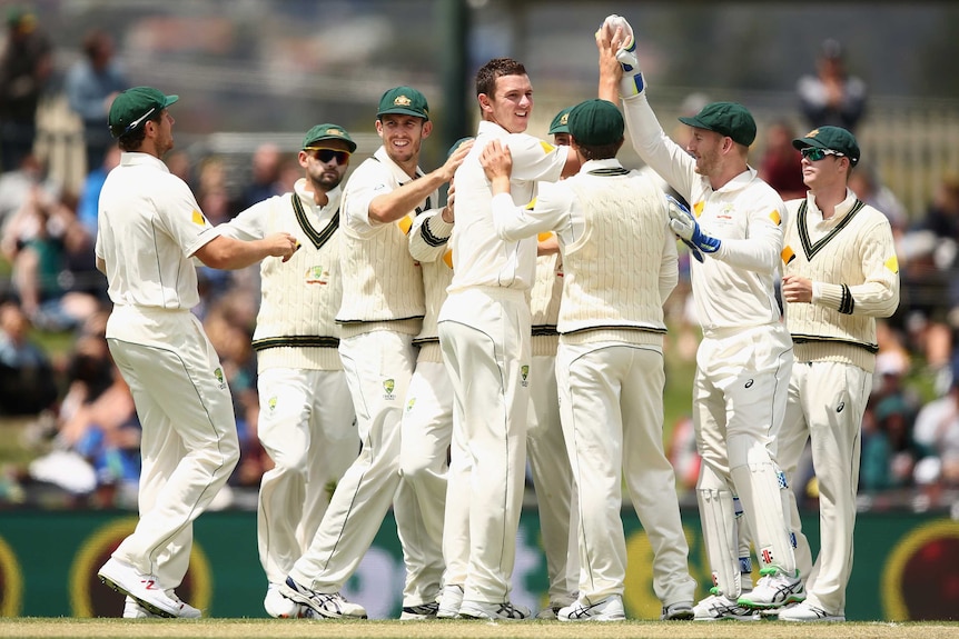 Hazlewood celebrates Brathwaite dismissal