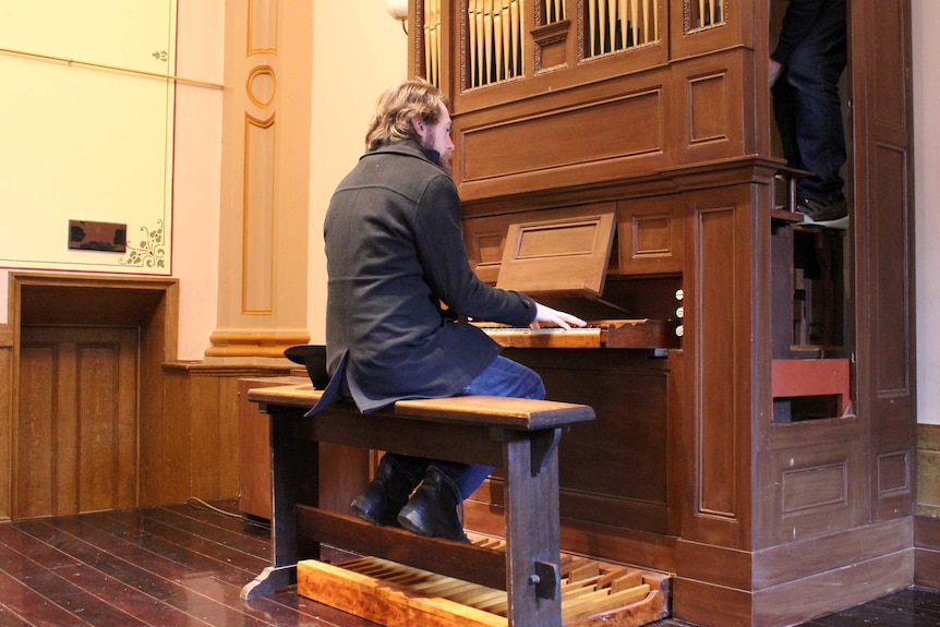 The historic Beechworth Town Hall organ is returned to its home.