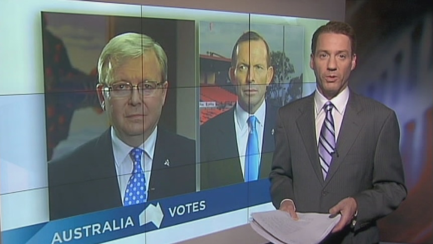 Rudd, Abbott make final campaign pitches