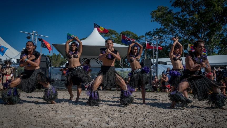 Rako Pacifica Dancers from Fiji performing at the 2016 Boomerang Festival