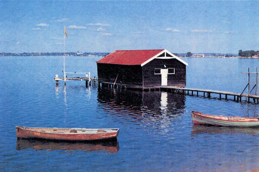 Crawley Edge Boatshed in 1958